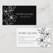 Floral de Boho noir et blanc moderne unique