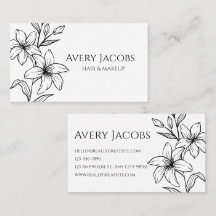 Floral de Boho noir et blanc moderne unique