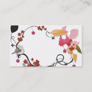Carte de visite floral de cadre