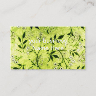 Carte de visite floral de jasmin