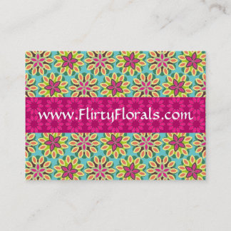 Carte de visite floral de motif