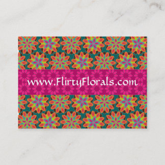 Carte de visite floral de motif