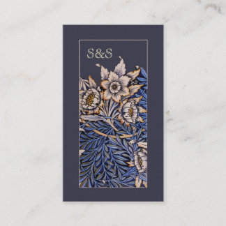 Carte de visite floral de Nouveau d'art