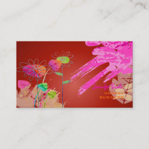 Carte De Visite ♥♥♥♥ floral grunge de PixDezines