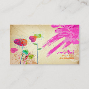 Carte De Visite ♥♥♥♥ floral grunge vintage de PixDezines