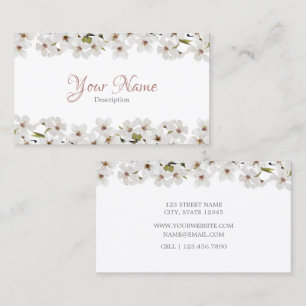 Carte de visite floral - II