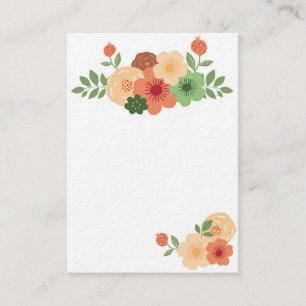 Carte de visite floral moderne simple