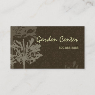 Carte de visite floral rétro