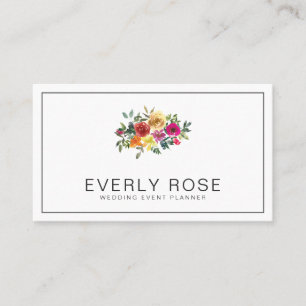 Carte de visite Floral Rose