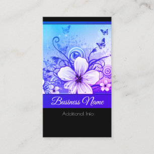Carte de visite floral vibrant 2