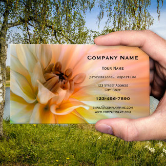 Carte de visite florale artistique