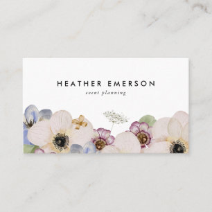 Carte de visite florale boho