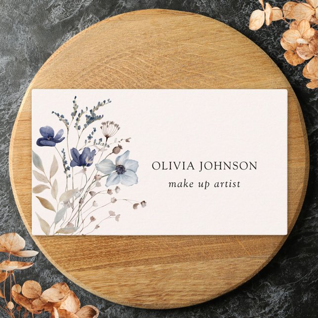 Carte de visite florale Bouquet de fleurs sauvages (Close up)