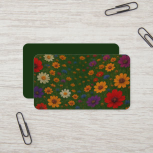 Carte de visite florale magnifique (1)