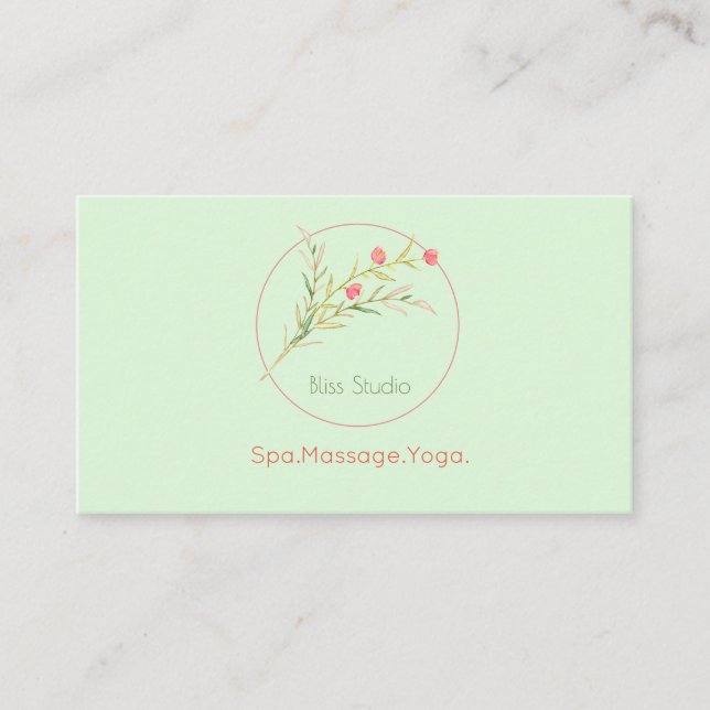 Carte De Visite Flore (Devant)