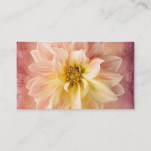 Carte De Visite Flore de fleurs de dahlia rose