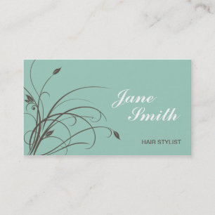 Carte De Visite Flore florale florale élégante et moderne