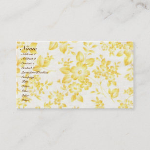 Carte De Visite Flore Vintage et défraîchie