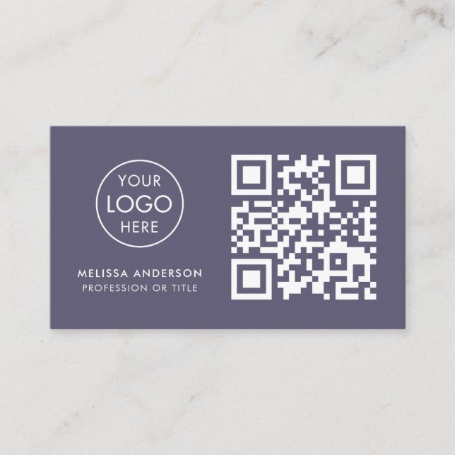 Carte De Visite Florisant professionnel QR Code Logo Entreprise mo (Devant)