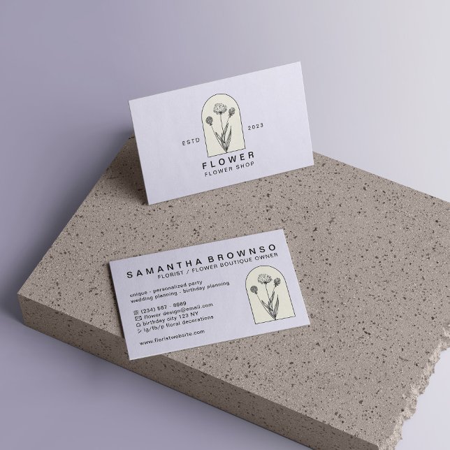 Carte De Visite Florisateur floral Fille Lilac Beige Dandelion (Beige Lilac Girly Dandelion Flower Florist Floral Business Card)