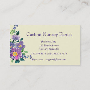 Carte De Visite Florist Flower Nursery Florist House Plante