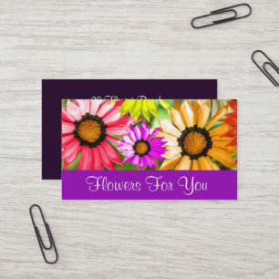Carte De Visite Floriste boutique fleurs pour vous