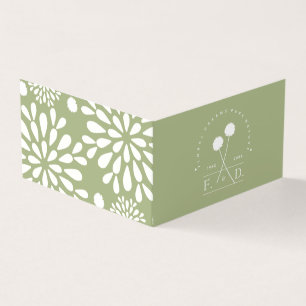 Carte De Visite Floriste minimaliste