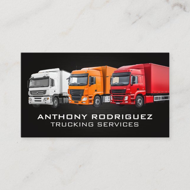 Carte De Visite Flotte de camions | Services de transport routier (Devant)