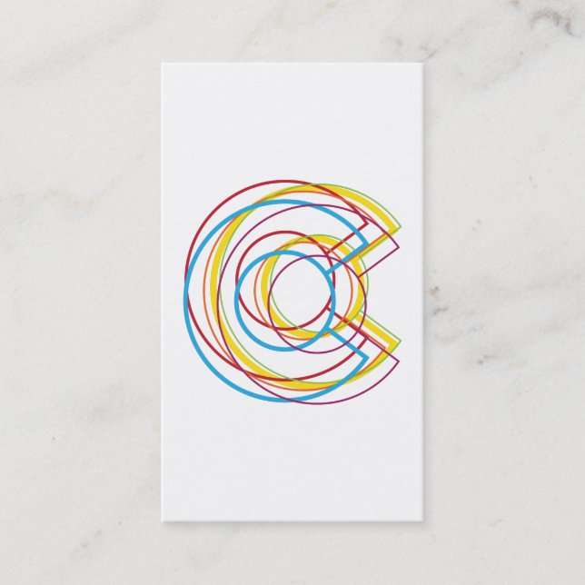 Carte De Visite flou colorado pride (Devant)