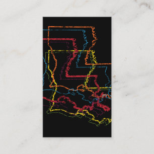 Carte De Visite flou de fierté louisiana