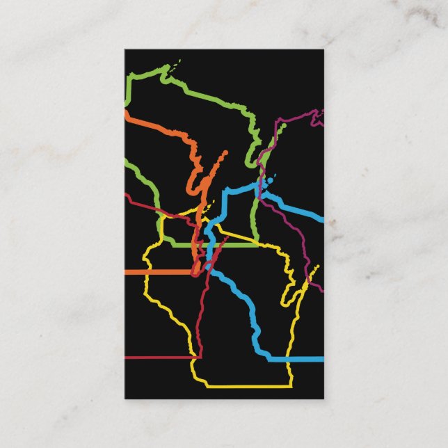 Carte De Visite flou de fierté wisconsin (Devant)