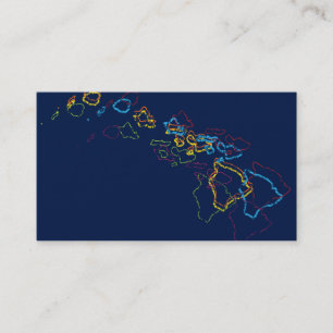 Carte De Visite flou de la fierté hawaïenne