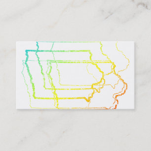 Carte De Visite flou de la fondu iowa