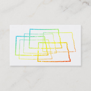 Carte De Visite flou de refroidissement du dakota du nord