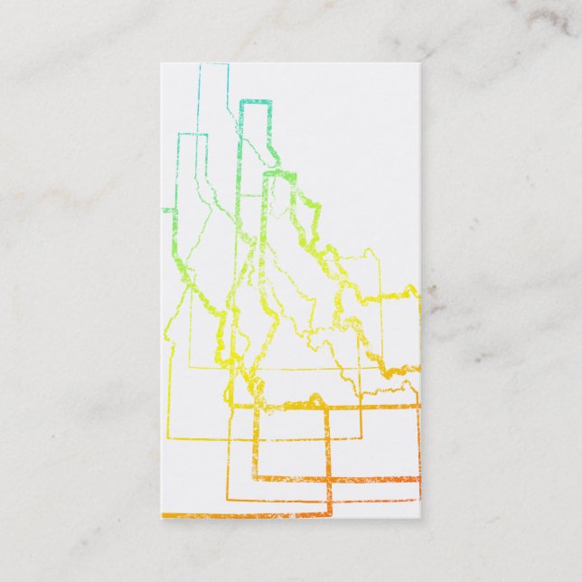 Carte De Visite flou de refroidissement idaho (Devant)