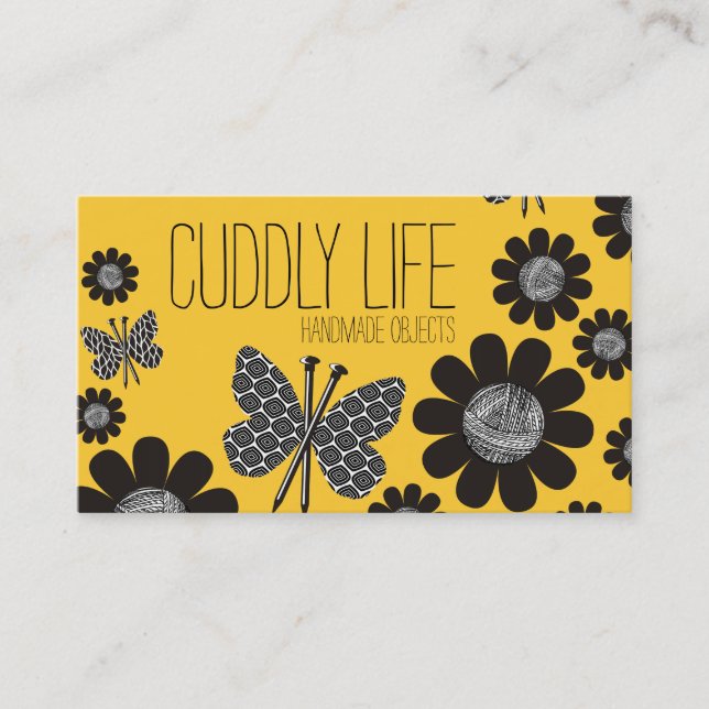 Carte De Visite Flowe fait sur commande de fil d'aiguilles de (Devant)