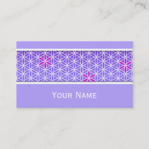 Carte De Visite Flower Of Life - timbre sans couture motif - viole