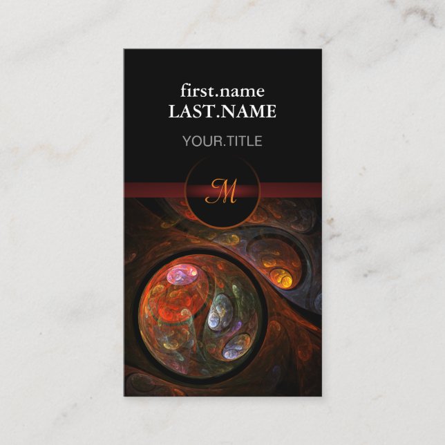 Carte De Visite Fluide Cool moderne professionnel (Devant)