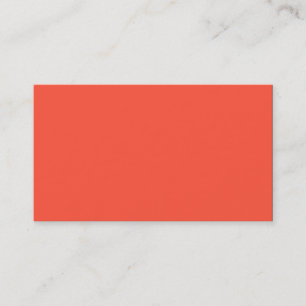 Carte De Visite Fluorescent Orange Apricot Neon Coral Personnalis