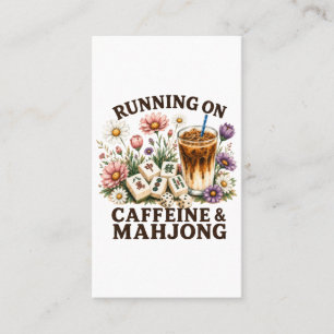 Carte De Visite Fonctionne à la caféine et au Mahjong