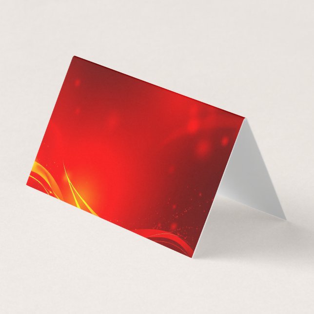 Carte De Visite fond abstrait rouge (Devant)
