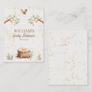 Carte De Visite Fond de décor personnalisé pour Baby Shower Bohème