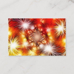 Carte De Visite Fond d'étoiles de feux d'artifice abstraits