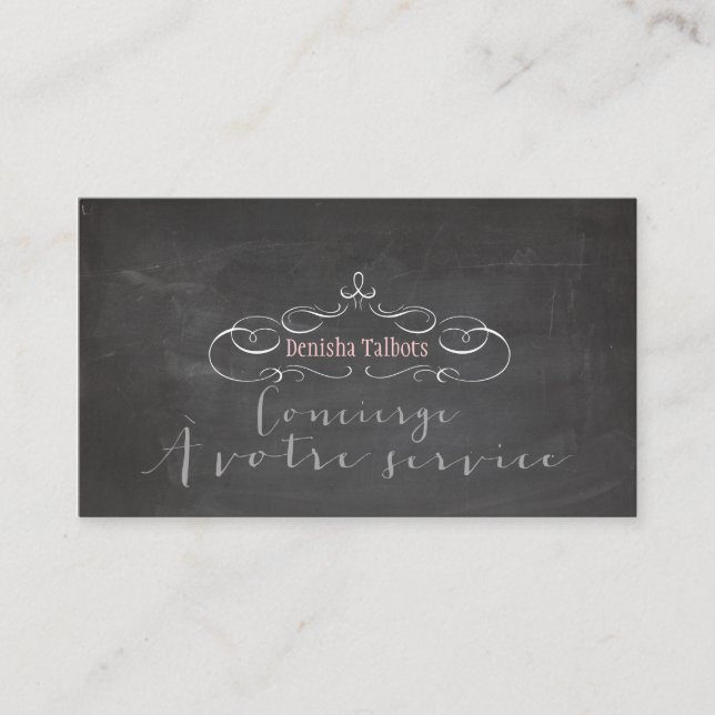 Carte De Visite Fond DIY/tableau de concierge/PixDezines (Devant)