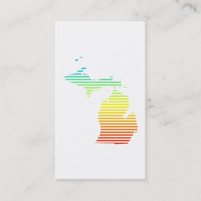 Carte De Visite fondu de froid du michigan (Devant)