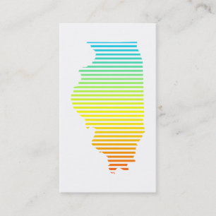 Carte De Visite fondu de refroidissement de l'illinois