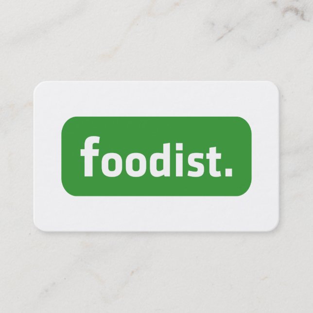 Carte De Visite Foodiste. (Devant)