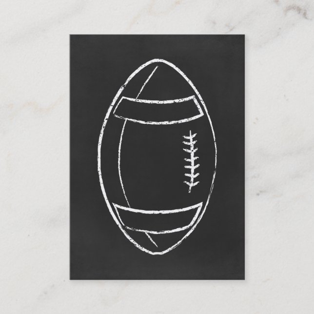 Carte De Visite football à craie (Devant)