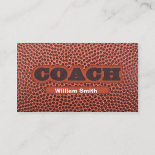 Carte De Visite Football Coach business card