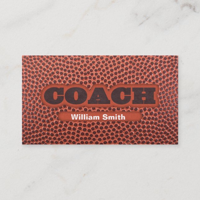 Carte De Visite Football Coach business card (Devant)
